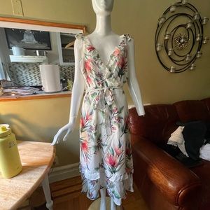 Nicole Miller Collection hi/lo dress, tie around